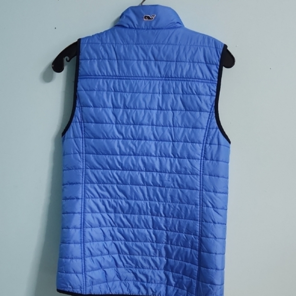 Vineyard Vines Blue Quilted Vest - Picture 4 of 8